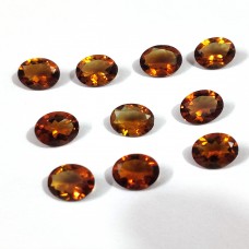 Madeira citrine 8x6mm oval facet  0.92 cts